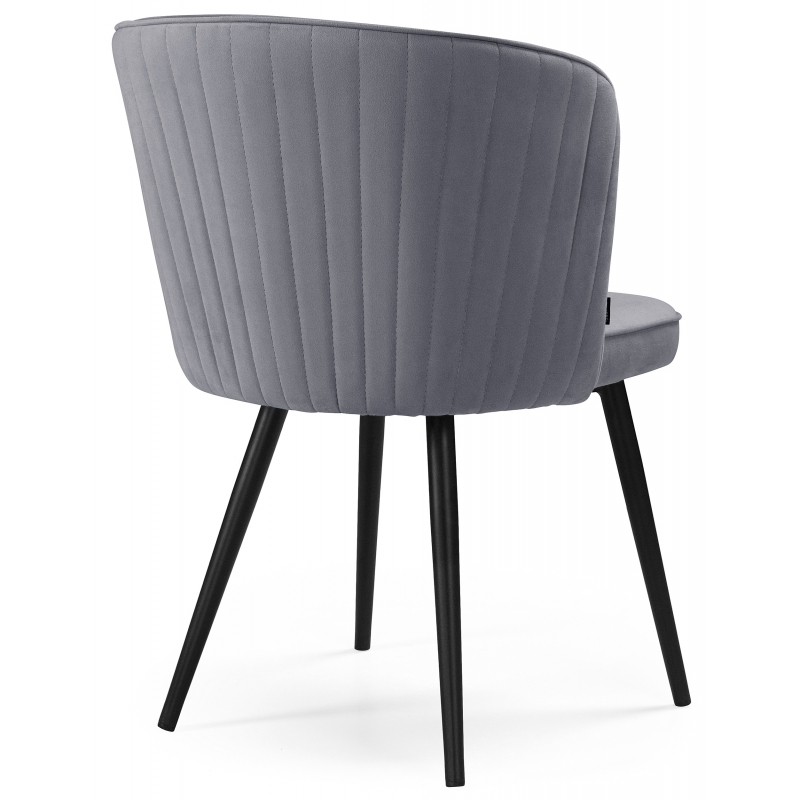 Стул на металлокаркасе Флайбур velutto 32/ черный