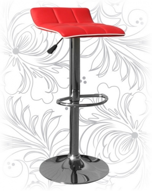 Барный стул 5014 красный с белым