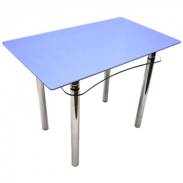 Стол из стекла Ян-1 ТрД-Б (металлик синий)